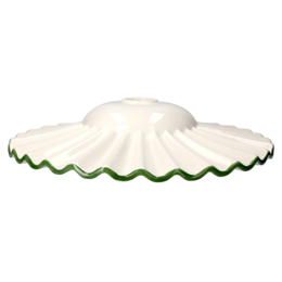 Green handkerchief pendant chandelier d 39 cm with ceramic chain