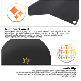 Induction protectors - black, premium quality