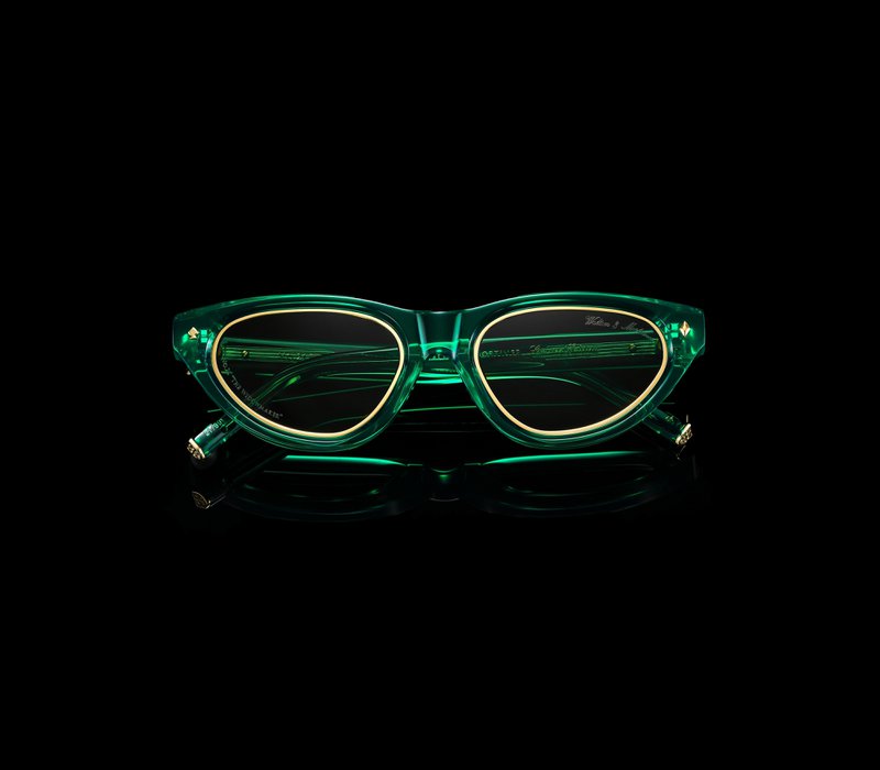 Walton & Mortimer n. 21 occhiali da sole "The Widowmaker" Poison Green Limited Edition