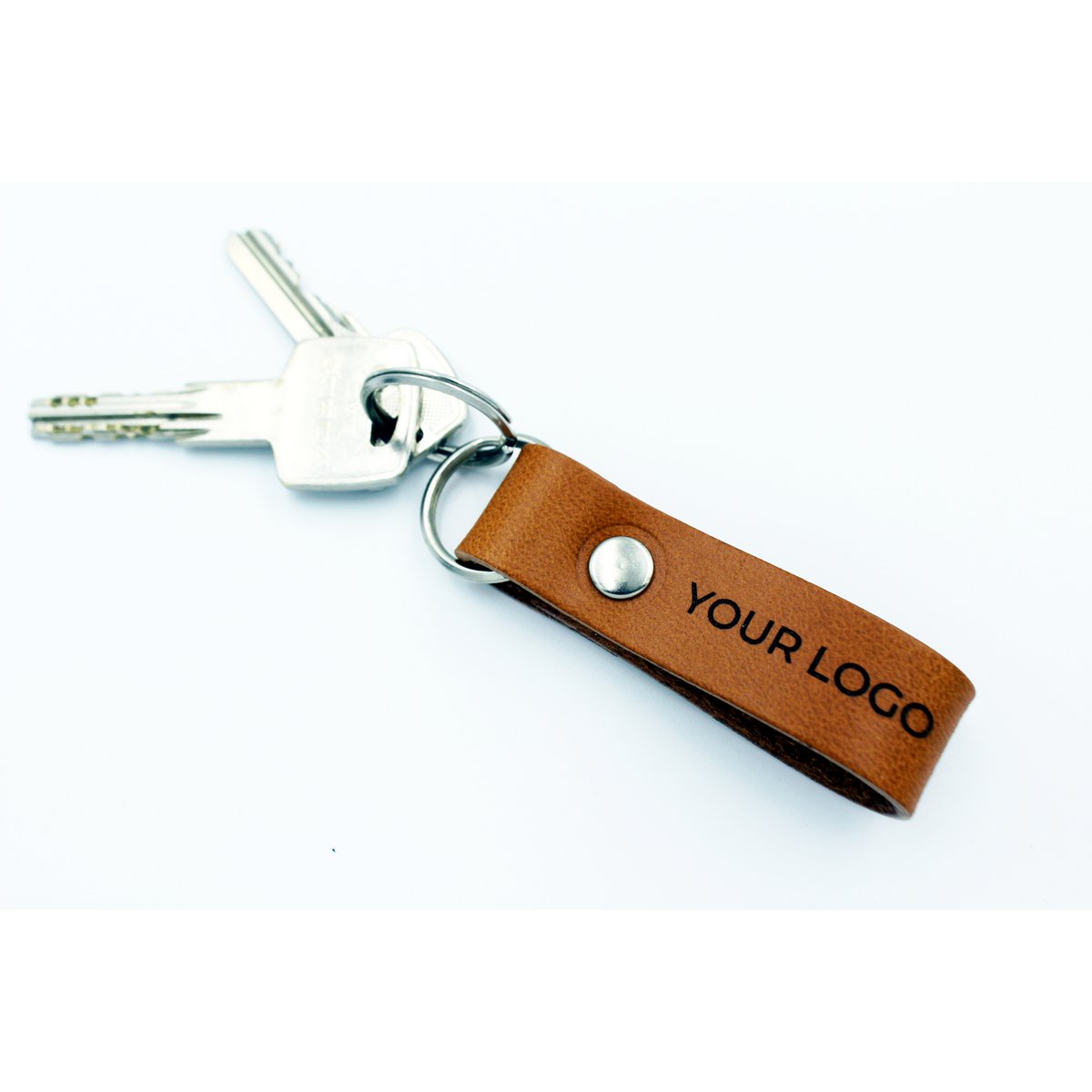 Custom leather key fobs with your logo engraved