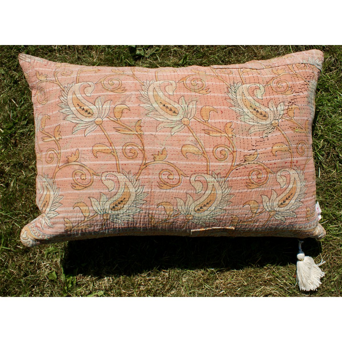 Cushion Cover Vintage Kantha 50x70 cm pastel orange