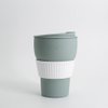 Griffige, faltbare Kaffeetasse – Grau – 470 ml