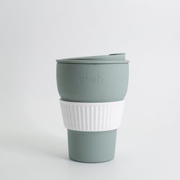 Håndtag sammenfoldelig kaffekop - Grå - 470 ML
