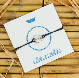Maritimes Armband Anker Kompass Schiffchen