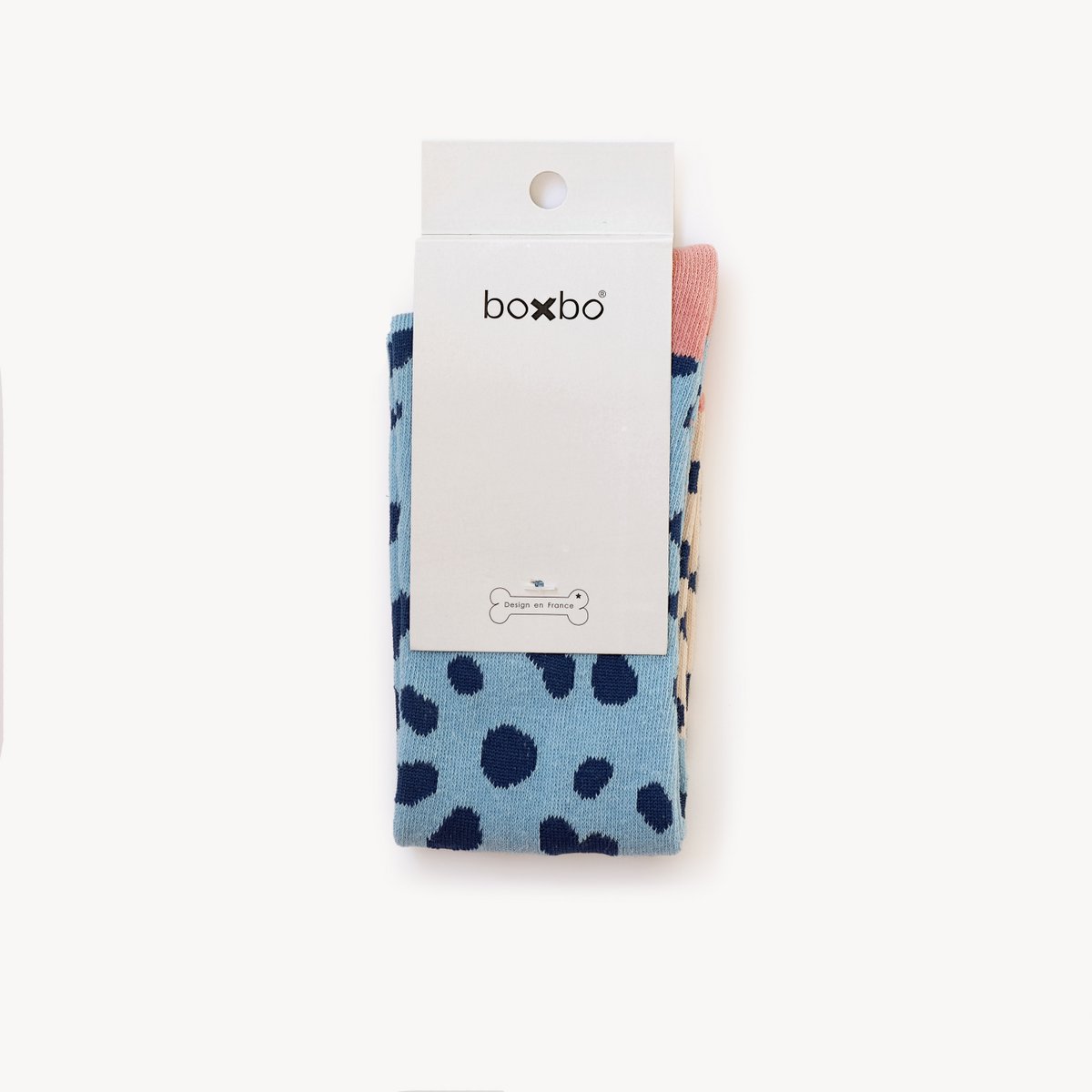Chaussettes Hautes Bleu Neige
