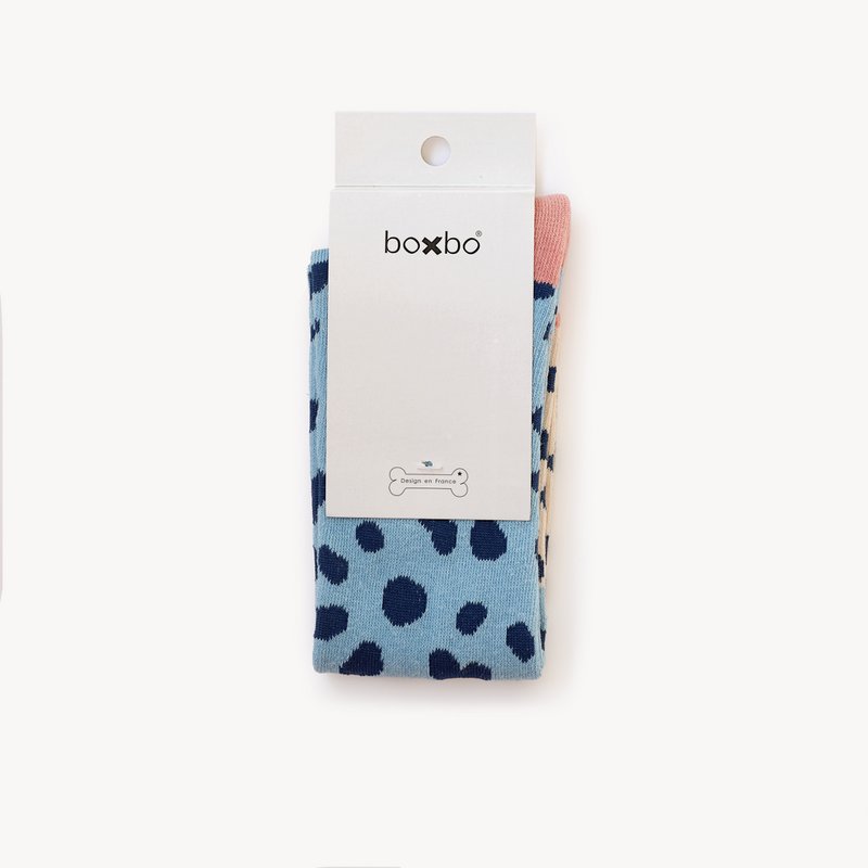 Chaussettes Hautes Bleu Neige