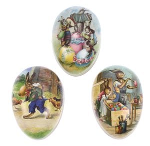 Egg carton Holiday, 3 ass. 15 cm