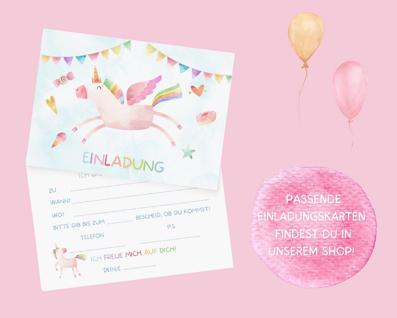 Unicorn party bags with sticker - unicorn guest gift bag for unicorn birthday