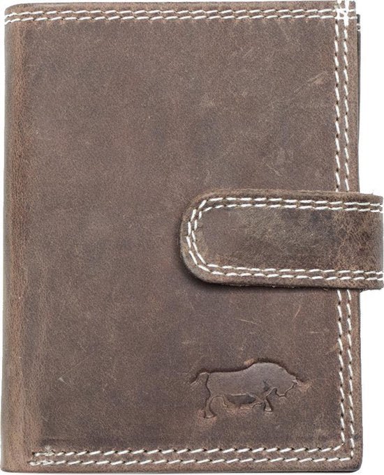 Chanthohoder impara il supporto per carta di credito RFID in pelle anti -skim con zip vintage