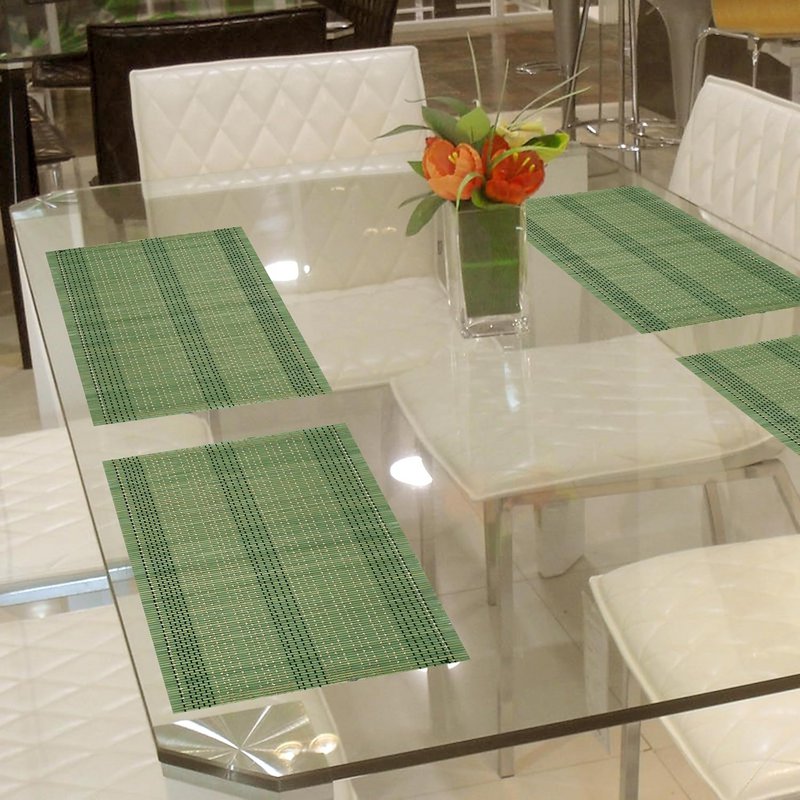 Manteles individuales | Tapetes de Comedor Reversibles de Bambú Orgánicos | 45x30cm