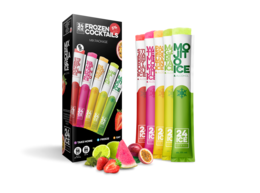  A set of 5 colorful cocktail mixers in various neon colors. The mixers come in a variety of vibrant shades including pink, yellow, and green. They are designed for adding flavor and color to cocktails.