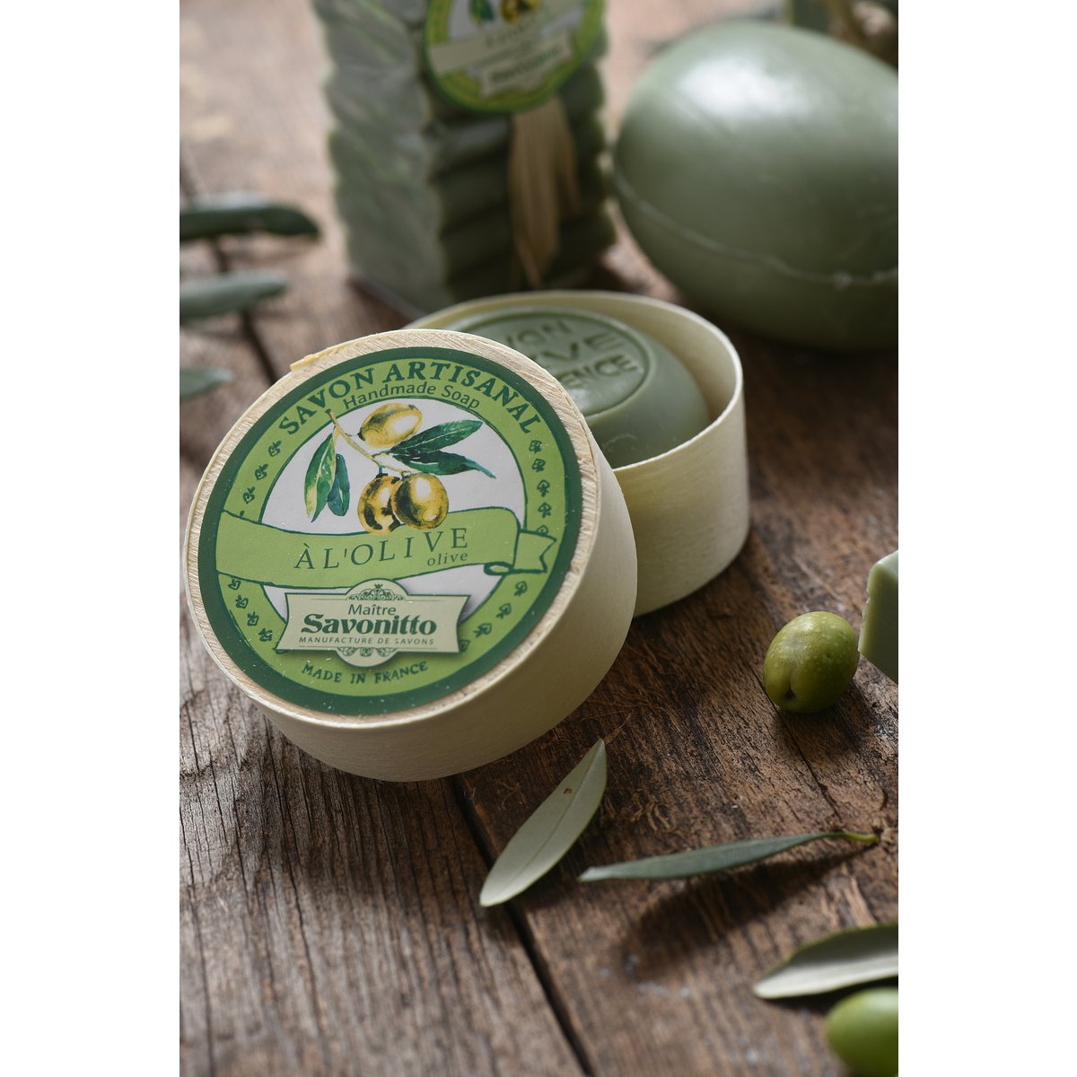 FIG & OLIVE soap in wooden box 100g