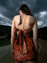 Top mit Terracotta-Print im Bandana-Stil von Vision