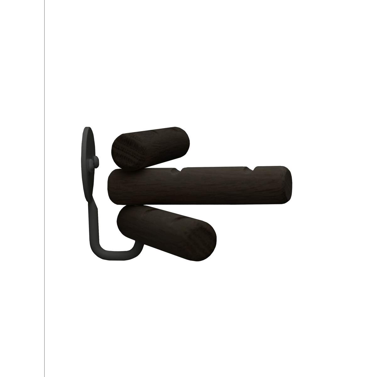 3Hooks - Gancho 3 en 1 - Roble negro