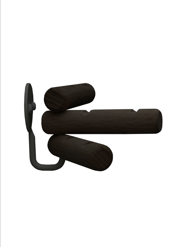 3Hooks - Crochet 3 en 1 - Chêne noir
