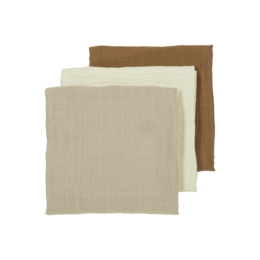 Offwhite/Sand/Toffee 70x70cm - 3-pack