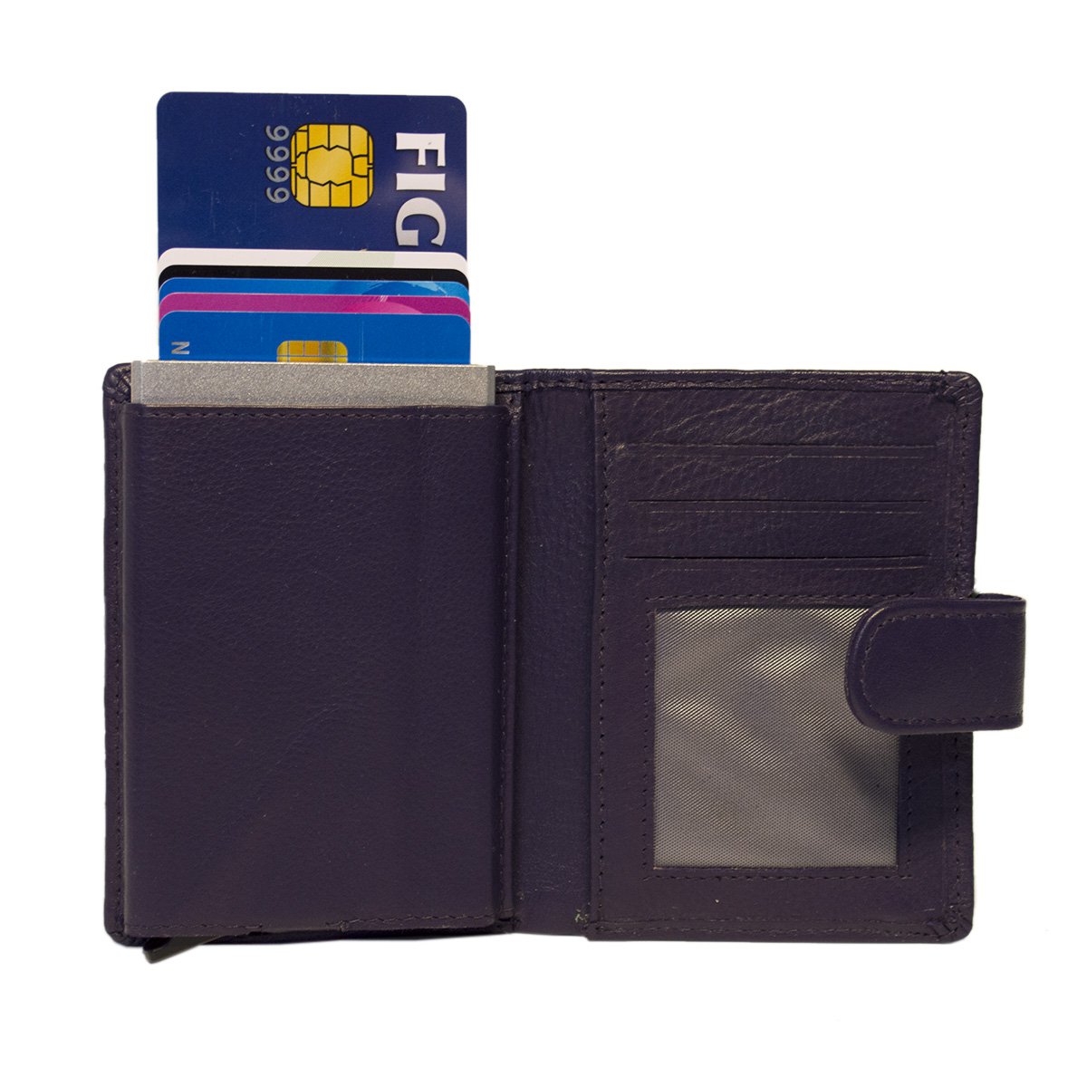 Cardprotector - Miniwallet - Mini wallet - Leather card holder leather - Credit card holder In 11 Colors