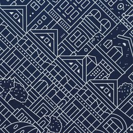 San Francisco A3 Blue Print