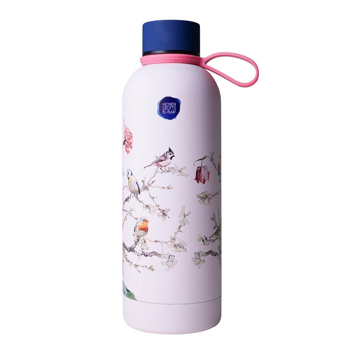 Water bottle forest birds pink