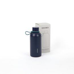 ISOLERET GENANVENDIG FLASKE 350ML - MIDNATBLÅ