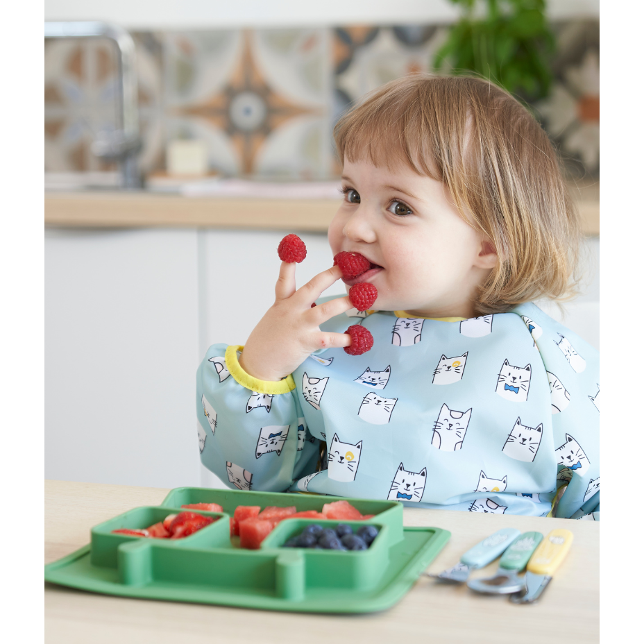 Non-slip silicone compartment plate