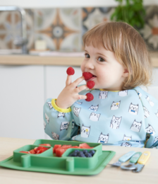 Non-slip silicone compartment plate