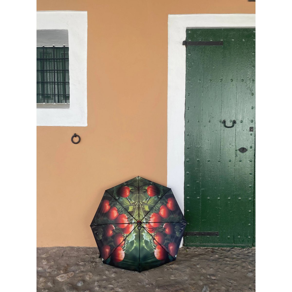 Tomato Umbrella – Windproof & UPF50+ Protection