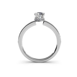 Bague Elise - Argente et Cristal