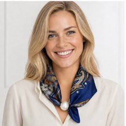 HS Parelsjaal Satijnprint Paisley - Meerdere Prints