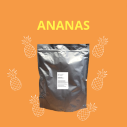 Dried pineapple slices, 1 kg package, natural and healthy snack.