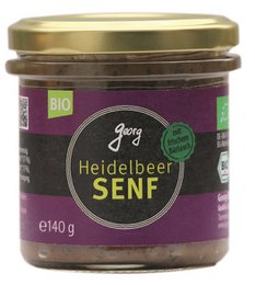 Heidelbeer-Senf mit Bärlauch & Wildheidelbeeren
