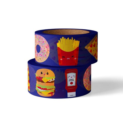 Washi tape Fast food met Hamburger