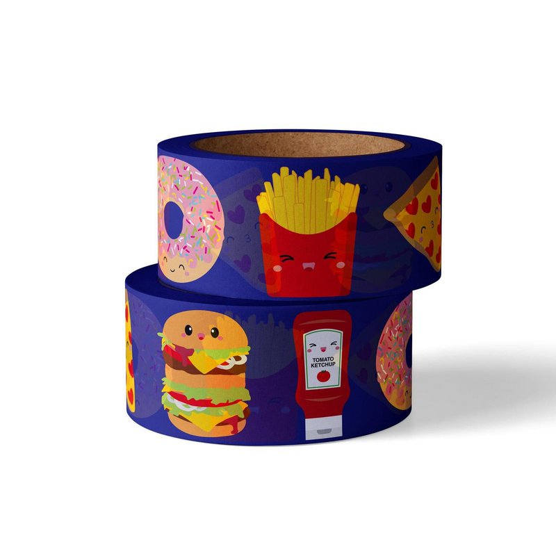 Washi tape Fastfood met Hamburger