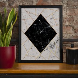 Marmor diamanttryk