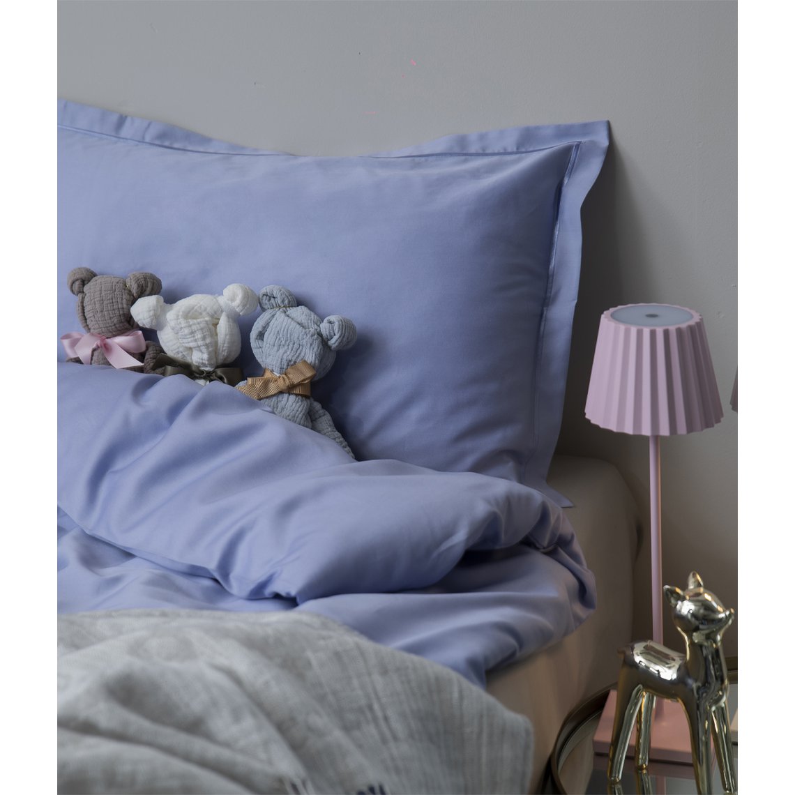 Juego de ropa de cama infantil con bolso Solid Very Peri