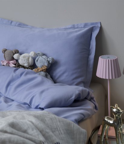 Kinderbedlinnenset met tas Effen Zeer Peri
