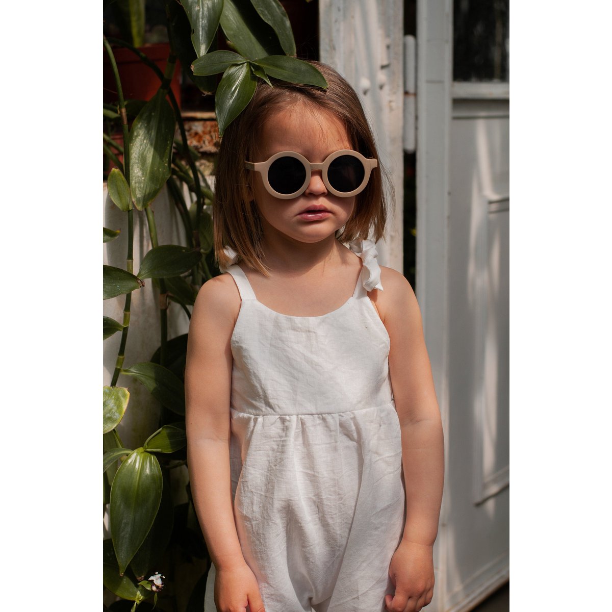 Unisex linen/cotton romper