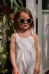 Unisex linen/cotton romper