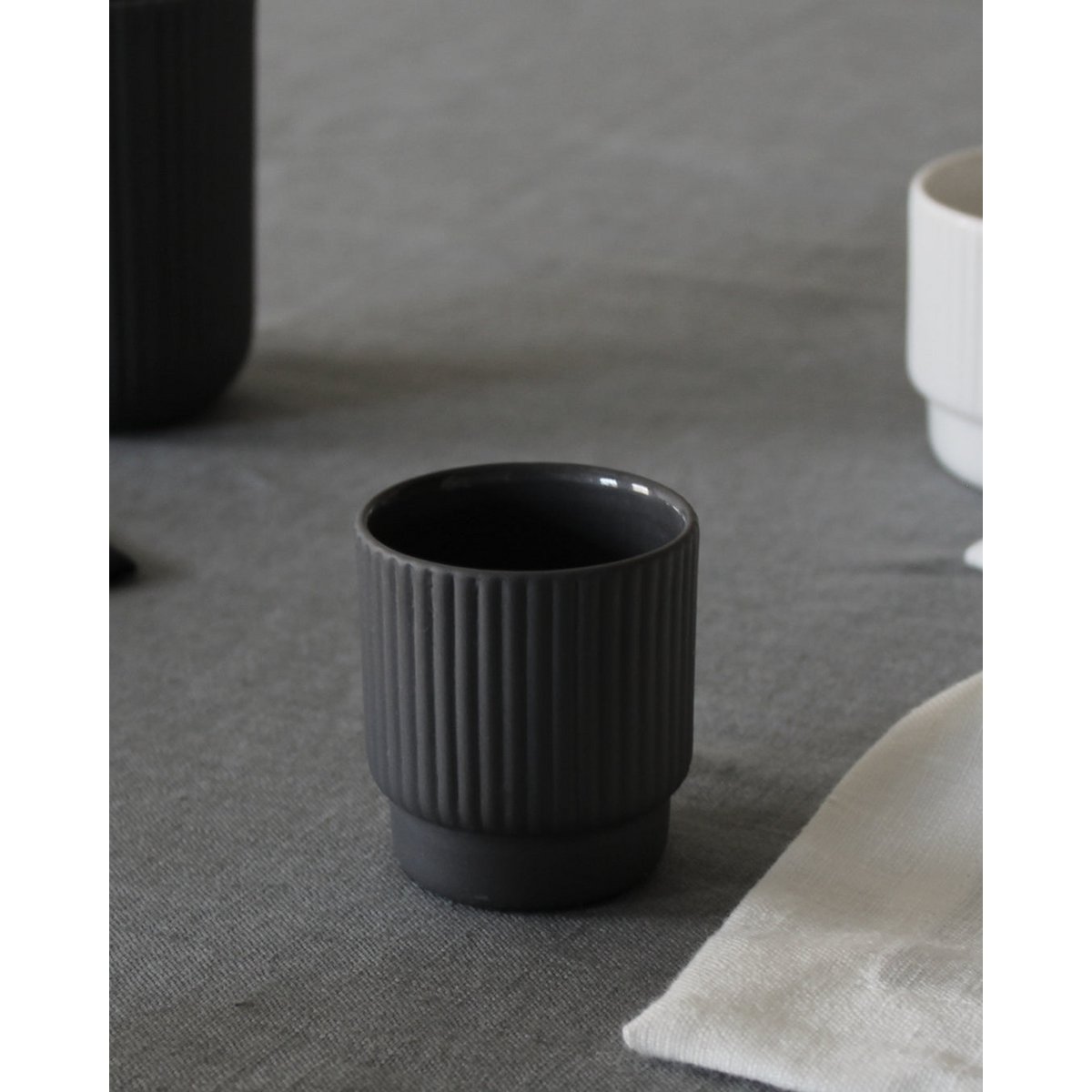Espressotasse Säule | dunkelgrau