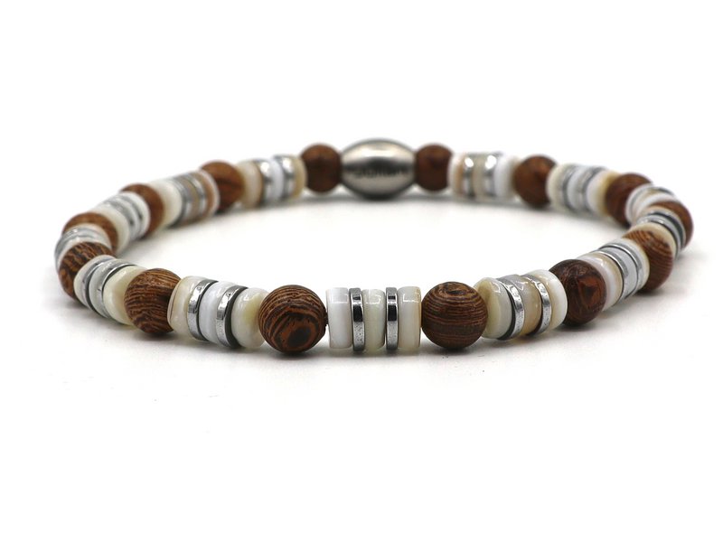 Enam Tiga naturel (zilver of goud)