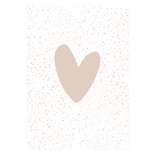 Map | heart pink