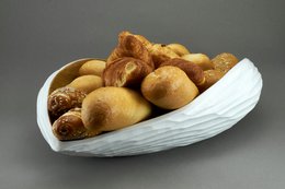 Wooden bowl - fruit bowl - salad bowl - model Palm Seed - white - different sizes