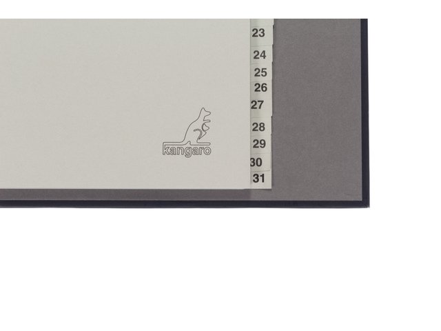 ECO tab Kangaro A4 numbers 180gr gray cardboard 4r 31pcs FSC