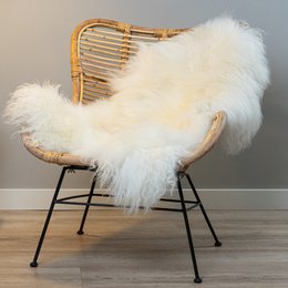 Peau de mouton WOOOL - Blanc islandais