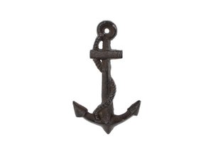 Wall decoration "Anchor" S brown