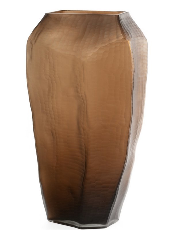 Vaso in vetro marrone (v14686-380chocolate)