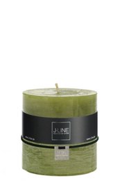 Bougie cylindrique J-Line Grass - vert - 64U