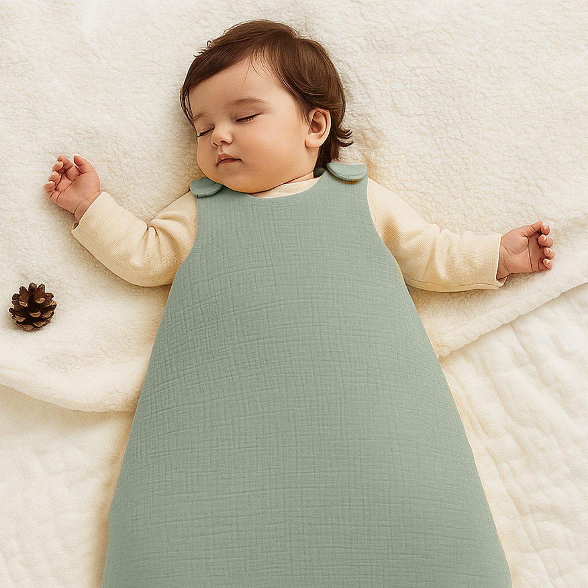 Gigoteuse Hiver en Coton Bio Vert