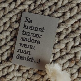 Stamped Postcard "Es kommt anders"