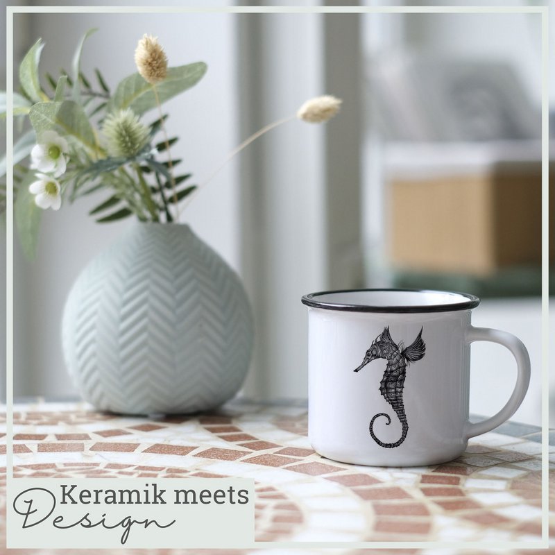 Ceramic Mug - Seahorse